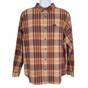 Columbia Men's Plaid Long Sleeve Button-Up Shirt XL